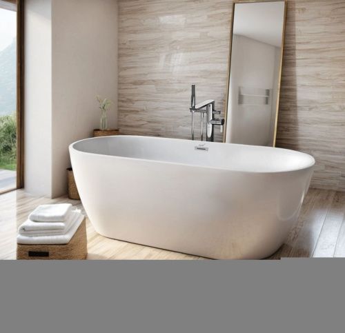 Ванна акриловая Cerutti SPA CT10509 170х75 отдельностоящая овальная с ножками