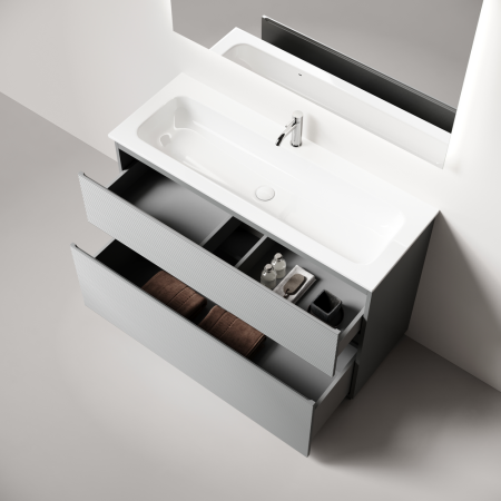 Тумба под раковину Sancos FOLK Floor FL120FES 120х40 напольная цвет серый