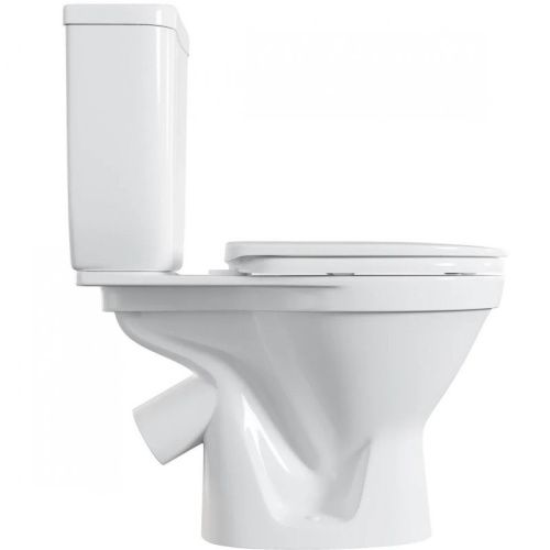 Унитаз напольный с бачком Vitra BLANC 9837B099-7201 белый с сиденьем микролифт каскадный смыв - фото 2