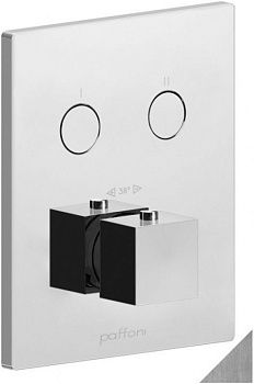 Смеситель для душа Paffoni Compact Box CPT518ST встраиваемый в стену нержавеющая сталь с термостатом