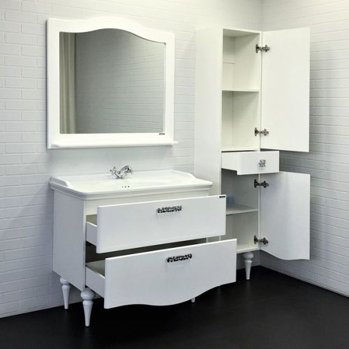 Тумба с раковиной Comforty Монако 00-00004768CF 100х50 напольная цвет белый - фото 5