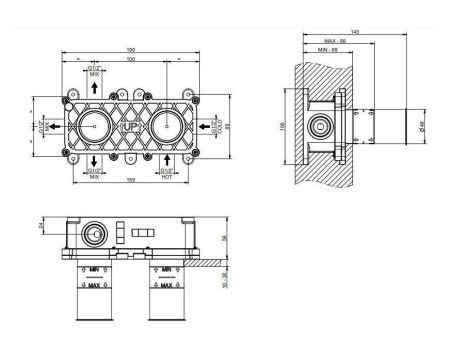 Внутренняя часть для термостатического смесителя Gessi Shower316 54169/239
