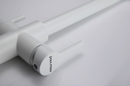 Смеситель для кухни Paulmark LANGE La214212-WH на мойку белый - фото 3