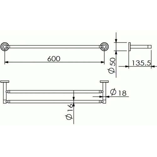 Полотенцедержатель Langberger BURANO 11002A - фото 2