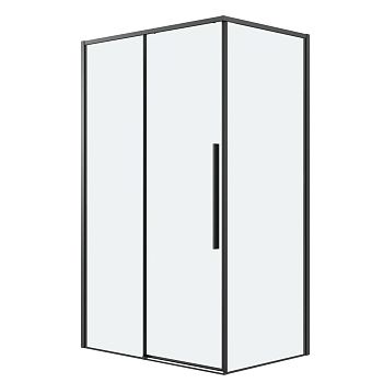Душевой уголок Grossman Galaxy 120.K33.01.1470.21.00 140х70 стекло прозрачное профиль черный без поддона