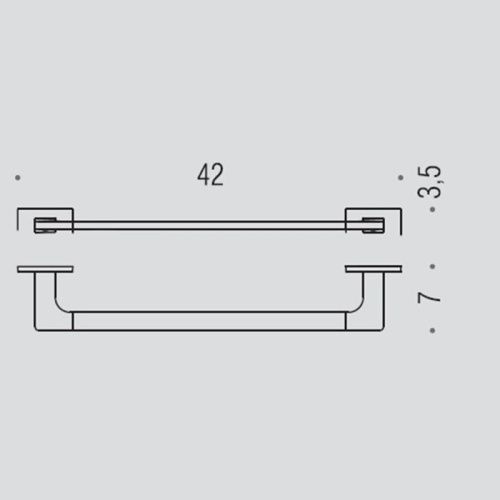 Полотенцедержатель Colombo Look B1609.NM - фото 2