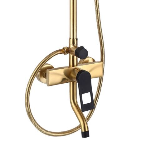 Душевая стойка Bronze de Luxe EL77/1GB настенная цвет золото - фото 4