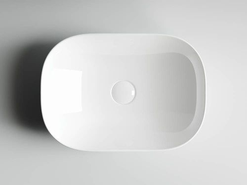 Раковина из сантехнического фарфора Ceramica Nova ELEMENT CN6009 50х30 накладная цвет белый без отверстий под смеситель - фото 3