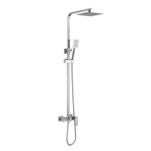 Душевая стойка Haiba HB24803-2 настенная цвет нержавеющая сталь - фото 2