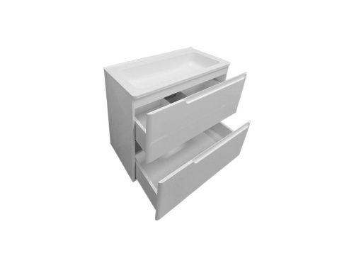 Тумба с раковиной Эстет Kare Luxe ФР-00007074 60х50 подвесная цвет белый - фото 3