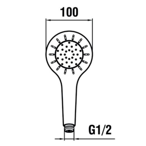 Душевая лейка Laufen Mytwin HF939028100000 цвет хром - фото 2