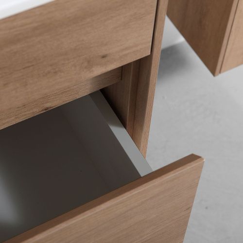 Тумба под раковину Vincea Chiara VMC-2C600NO 60х50 подвесная цвет коричневый - фото 4