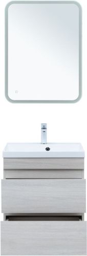 Тумба под раковину Aquanet Нота NEW 00334203 60х50 подвесная цвет бежевый - фото 5