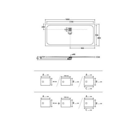 Душевой поддон из искусственного камня Globo Docciapietra DP12080 501 120х80 белый
