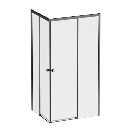 Душевой уголок Am.Pm X-Joy W94G-403-10080-BТ 100х80 стекло прозрачное профиль черный без поддона