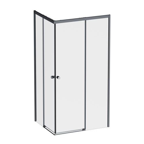 Душевой уголок Am.Pm X-Joy W94G-403-10080-BТ 100х80 стекло прозрачное профиль черный без поддона - фото 2