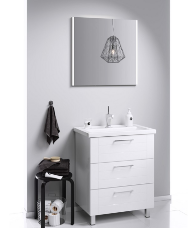 Тумба под раковину Aqwella Y MAN01083 80х50 напольная цвет белый