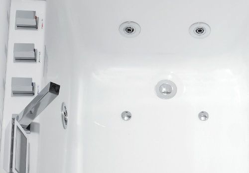 Ванна акриловая гидромассажная Gemy G9066 II O R 170х85 пристенная прямоугольная с каркасом - фото 5