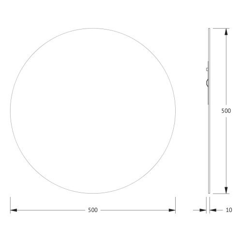 Зеркало Evoform Primary BY 0039 50х50 подвесное - фото 2