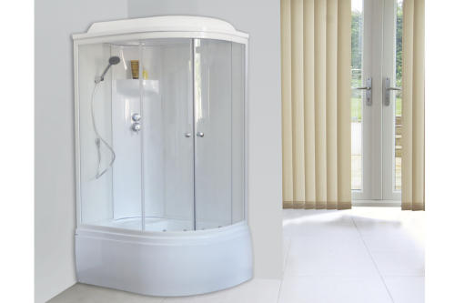 Душевая кабина Royal Bath ВК RB8120BK6-WT-L 120х80 асимметричная с крышей ориентация левая - фото 2