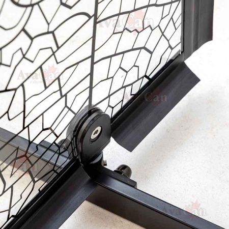 Душевой уголок AvaCan PB90MT 90х90 стекло матовое профиль черный без поддона