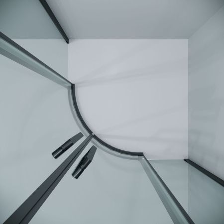 Душевой уголок Grossman Classic 301.K33.04.1010.21.00 100х100 стекло прозрачное профиль черный без поддона