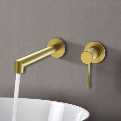 Смеситель для раковины Vincea Desire VBFW-1D1BG встраиваемый в стену золото