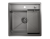Кухонная мойка Granula Kitchen Space 5051, СТАЛЬ САТИН 50х50 цвет нержавеющая сталь поверхность матовая