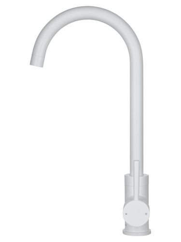 Смеситель для кухни Wonzon & Woghand WW-A21102-MW на мойку белый - фото 2