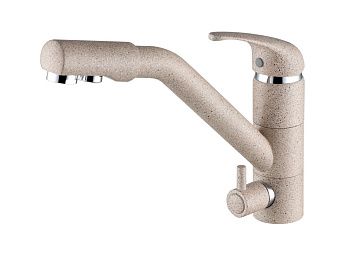 Смеситель для кухни Paulmark HESSEN He213017-302 на мойку бежевый