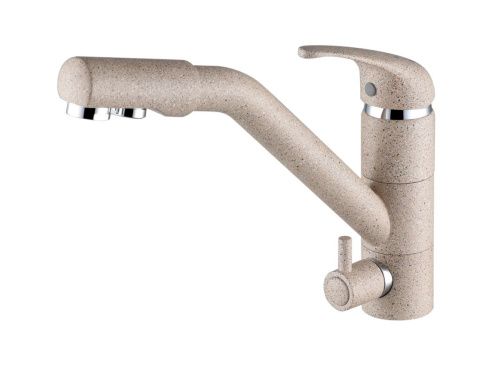 Смеситель для кухни Paulmark HESSEN He213017-302 на мойку бежевый