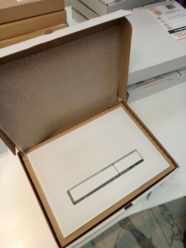 Клавиша смыва механическая KK POL Vitrum Grande V1 SPP/105/0/K цвет белый - фото 2