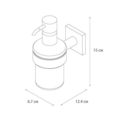 Дозатор жидкого мыла Fixsen Lux satin FX-16012 - фото 5