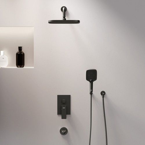 Душевая система Damixa Gala 953510300 встраиваемая в стену цвет черный