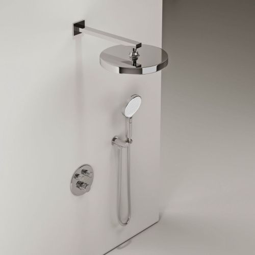 Душевая система Sancos Space SC3006CH встраиваемая в стену цвет хром с термостатом - фото 3
