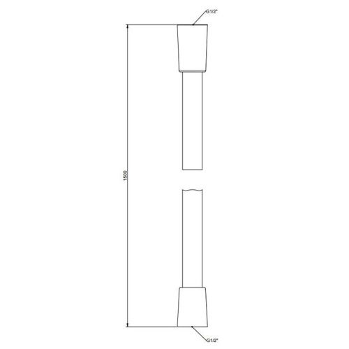 Душевой шланг Gessi Technical Accessories 01637#727 латунь - фото 2