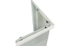 Душевой уголок Royal Bath HPD RB8590HPD-C 90х85 стекло матовое профиль белый без поддона