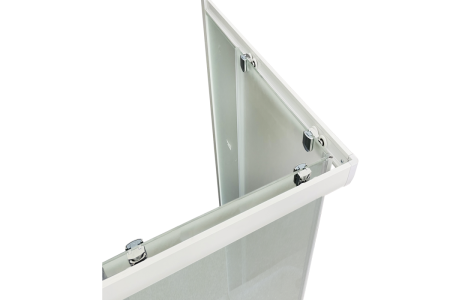 Душевой уголок Royal Bath HPD RB8590HPD-C 90х85 стекло матовое профиль белый без поддона