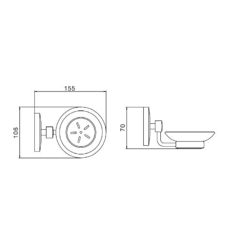Мыльница Savol S-007159 - фото 3