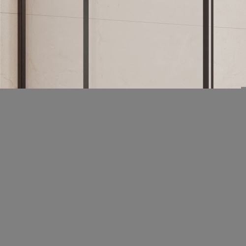 Душевая перегородка RGW Walk In 35101190-84 90х200 стекло с рисунком профиль черный - фото 4