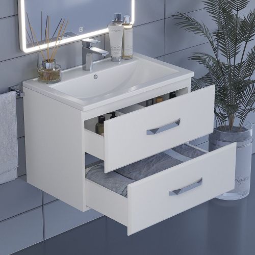 Тумба с раковиной Uperwood Foster 291020530 70х50 цвет белый - фото 4