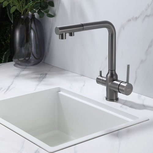 Смеситель для кухни Abber Emotion AF8814NG на мойку никель - фото 2