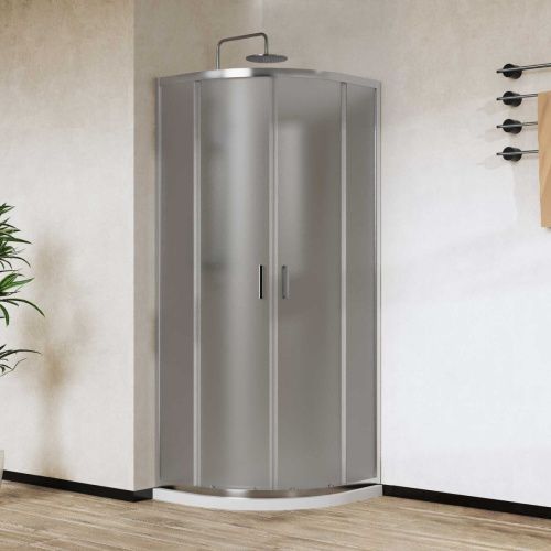 Душевой уголок Vincea City VSQ-5CT900MT 90х90 стекло текстурное профиль хром без поддона