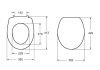 Крышка сиденье для унитаза Roca Victoria 7801392002