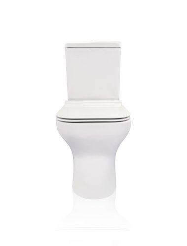 Унитаз напольный с бачком Creo Сeramique ARCHILITE COMBO-AS1003/ARL1002/AS1001T белый с сиденьем с микролифт душевой смыв