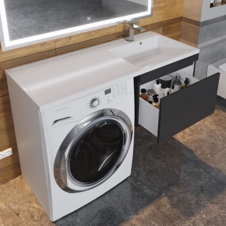 Тумба под раковину Uperwood Magenta 5930205164 50х50 подвесная цвет черный