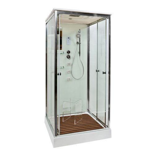 Душевая кабина AvaCan V1015 100х100 квадратная с крышей ориентация универсальная - фото 3