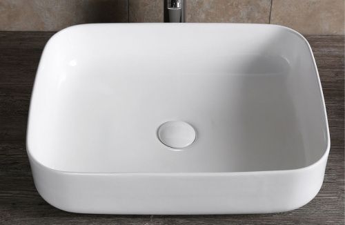 Раковина из сантехнического фарфора Cerutti SPA CR0084 50х40 накладная цвет белый без отверстий под смеситель - фото 2