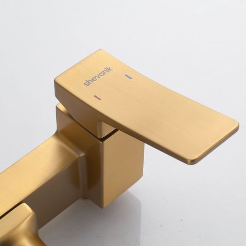 Душевая стойка Shevanik S4436G настенная цвет золото - фото 5