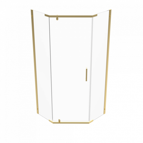 Душевой уголок Тритон Дека-Голд Щ0000073927 90х90 стекло прозрачное профиль хром без поддона - фото 4